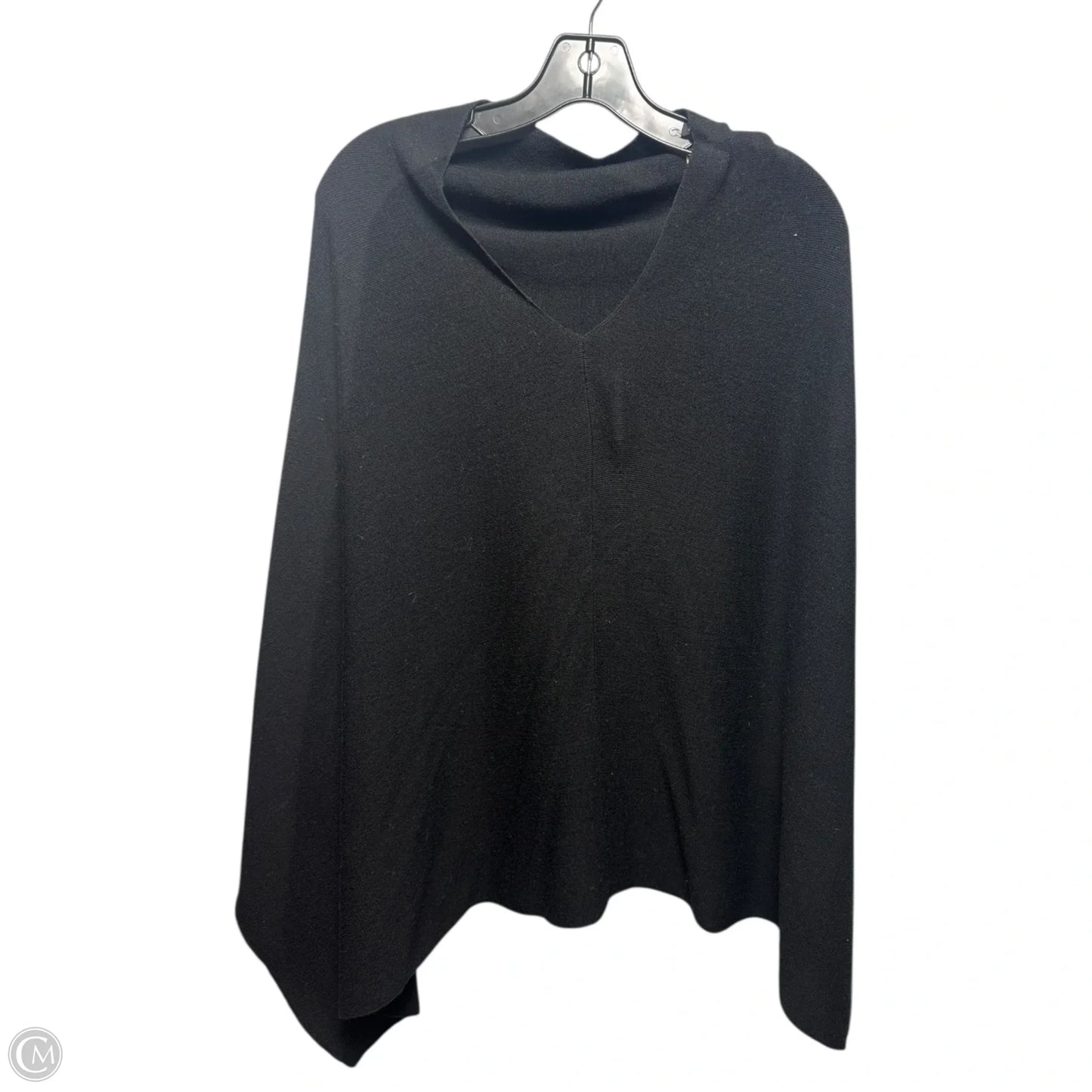 Knit Poncho By Eileen Fisher In Black, Size: Osfm