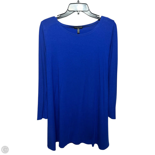Tunic Long Sleeve By Eileen Fisher In Blue, Size: Xl