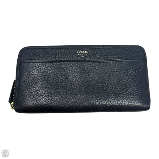 Wallet Leather By Fossil, Size: Large