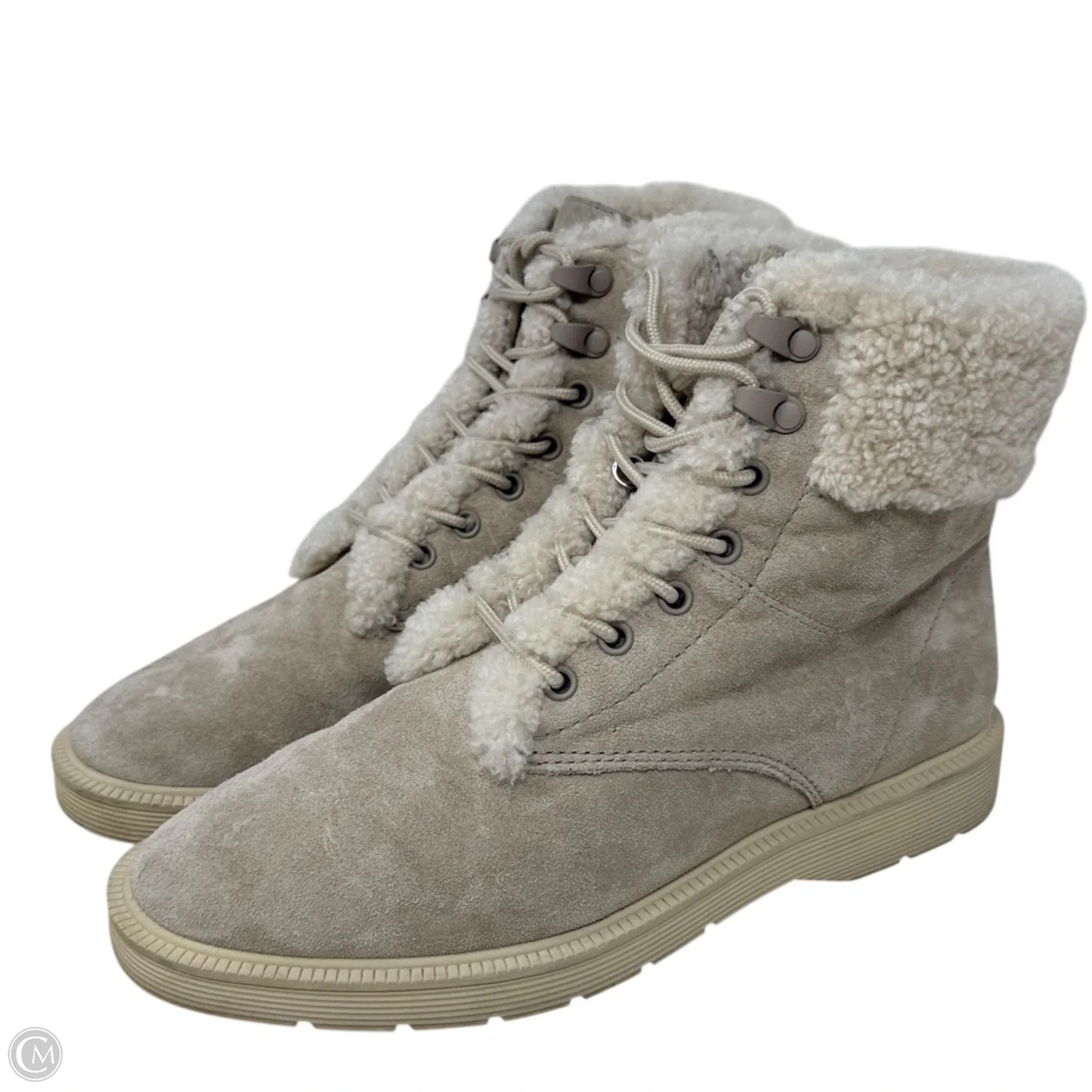 Hayes II Shearling Hiker Boots By Vince In Grey, Size: 6.5