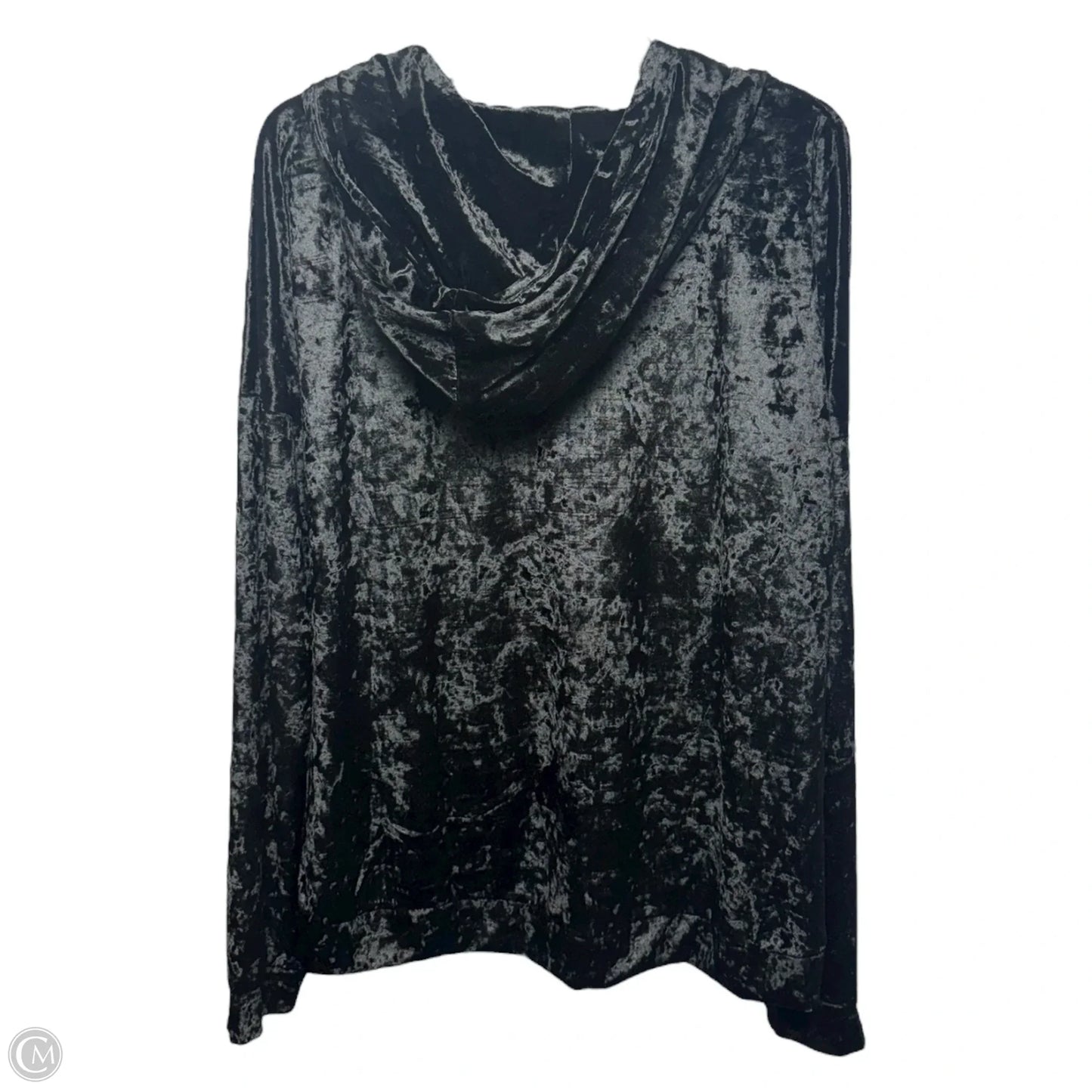 Sweatshirt Hoodie By Pol In Black, Size: L