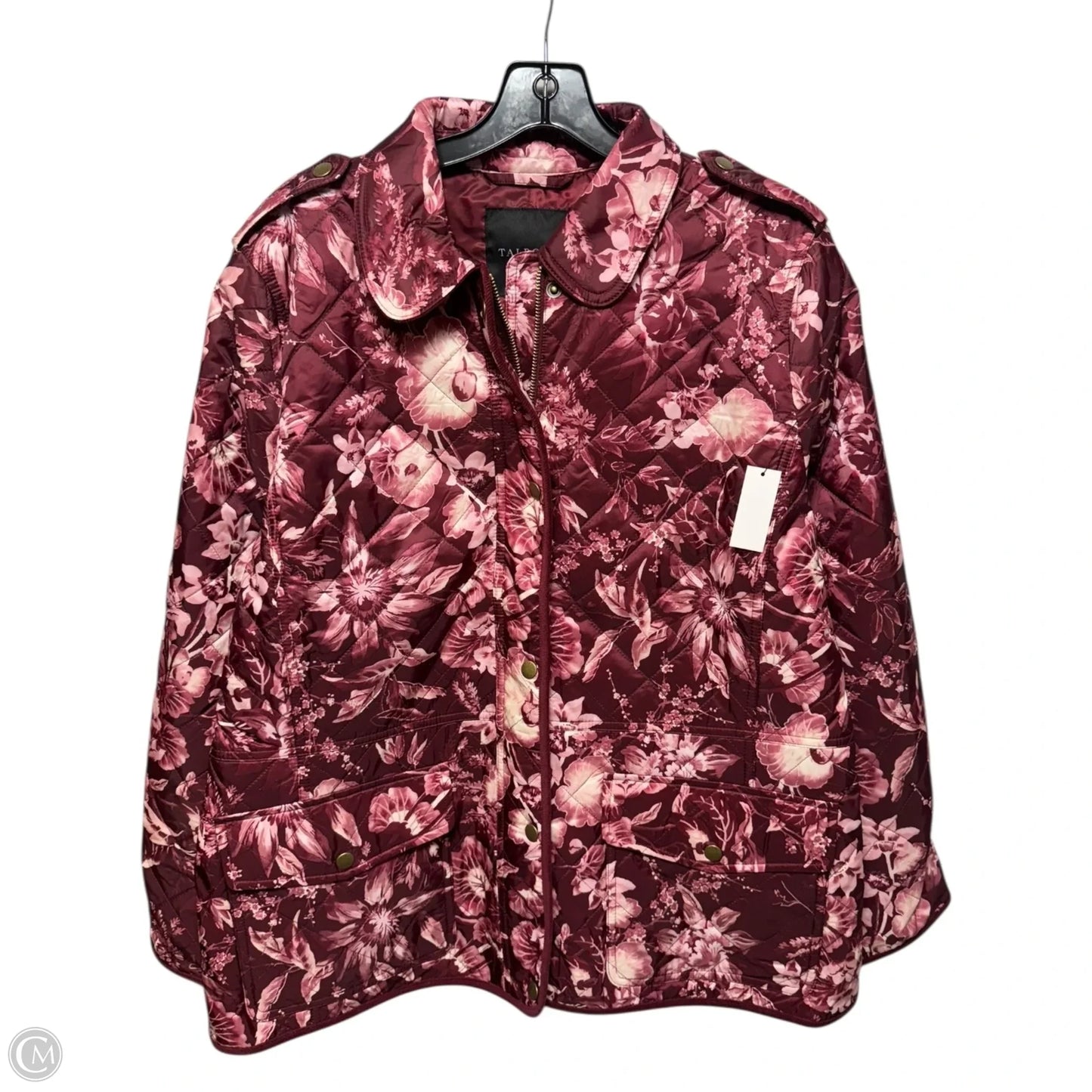 Jacket Puffer & Quilted By Talbots In Floral Print, Size: Xl