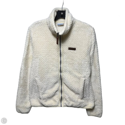 Jacket Faux Fur & Sherpa By Columbia In Cream, Size: M
