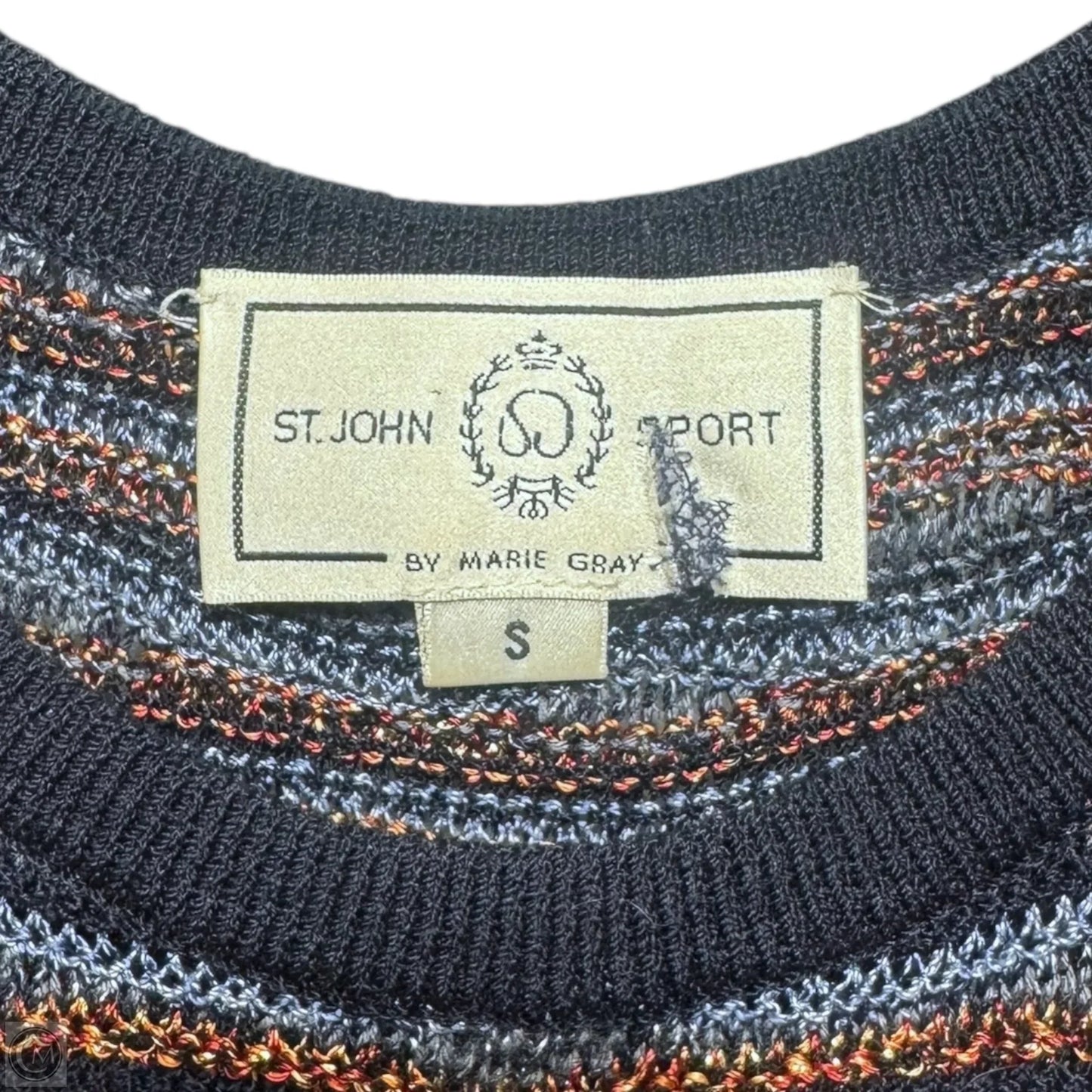 Top Sleeveless Luxury Designer By St John Collection In Striped Pattern, Size: S