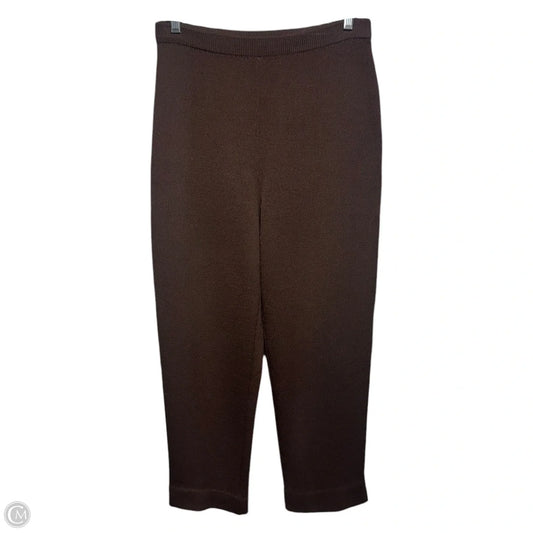 Knit Pants Luxury Designer By St John Collection In Brown, Size: 6