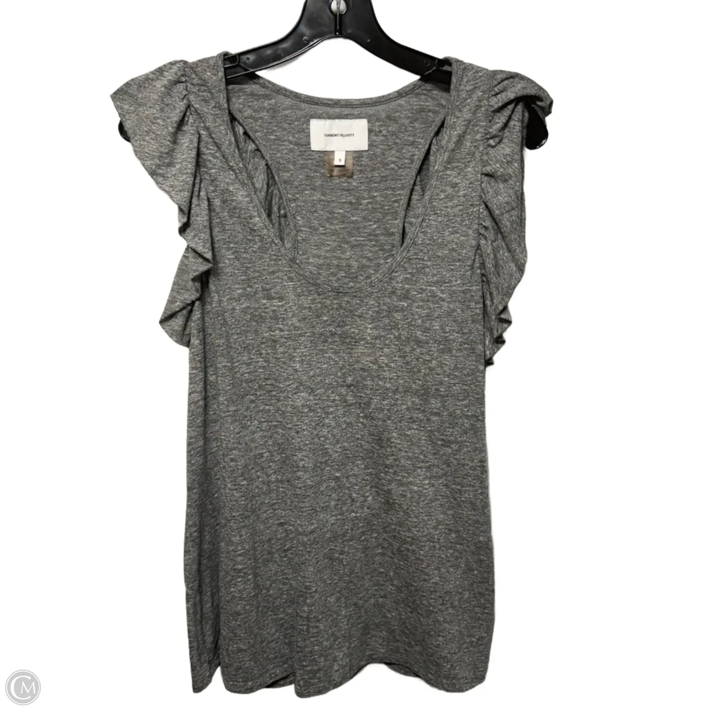 Top Sleeveless By Current Elliott In Grey, Size: L