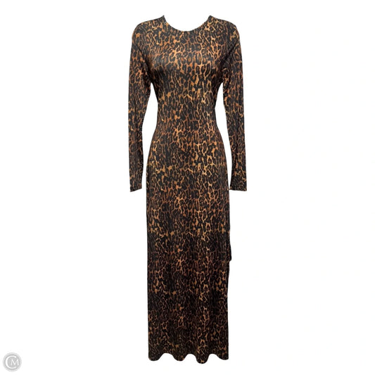 Katlyn Evita Maxi Dress Designer By All Saints In Leopard Print, Size: 4