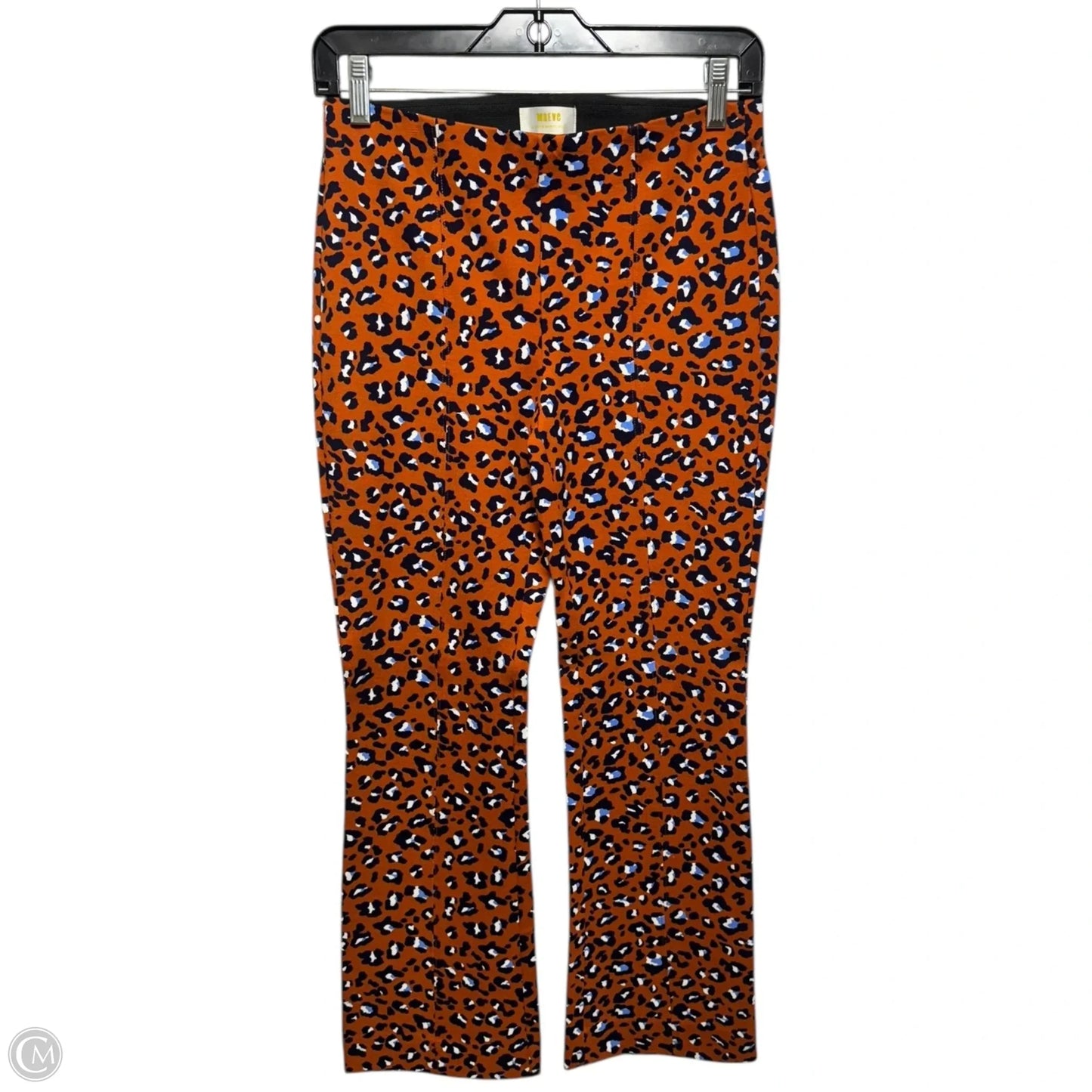 The Margot Kick Flare Pants By Maeve In Animal Print, Size: Xs