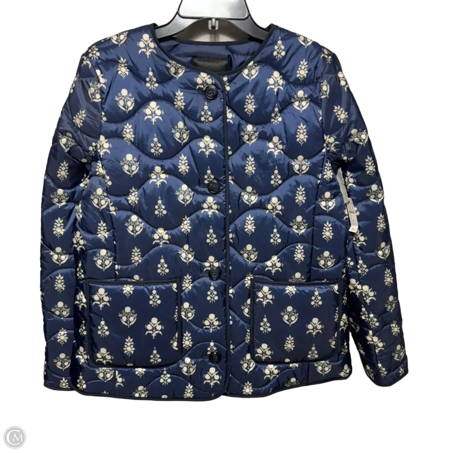 Jacket Puffer & Quilted By Talbots In Floral Print, Size: M