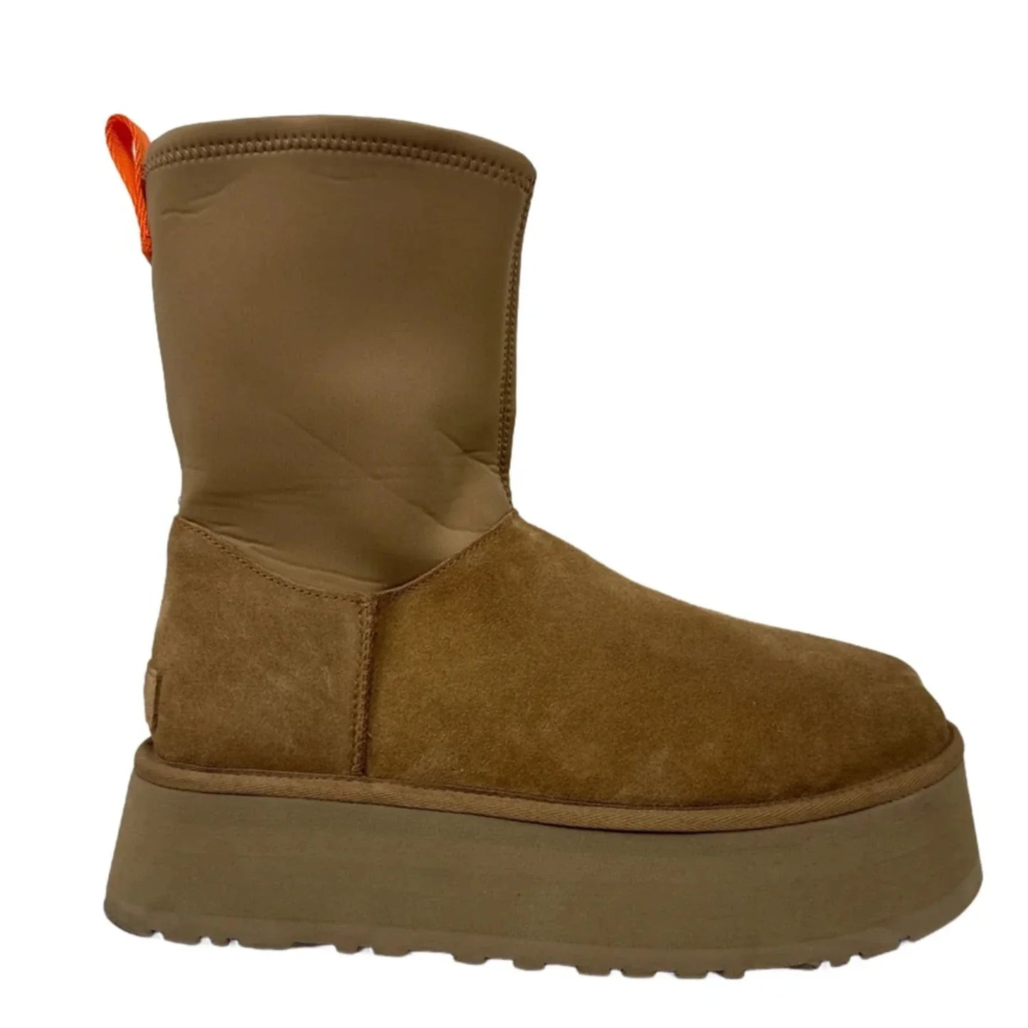 Classic Dipper Platform Boots Designer By Ugg In Brown, Size: 10