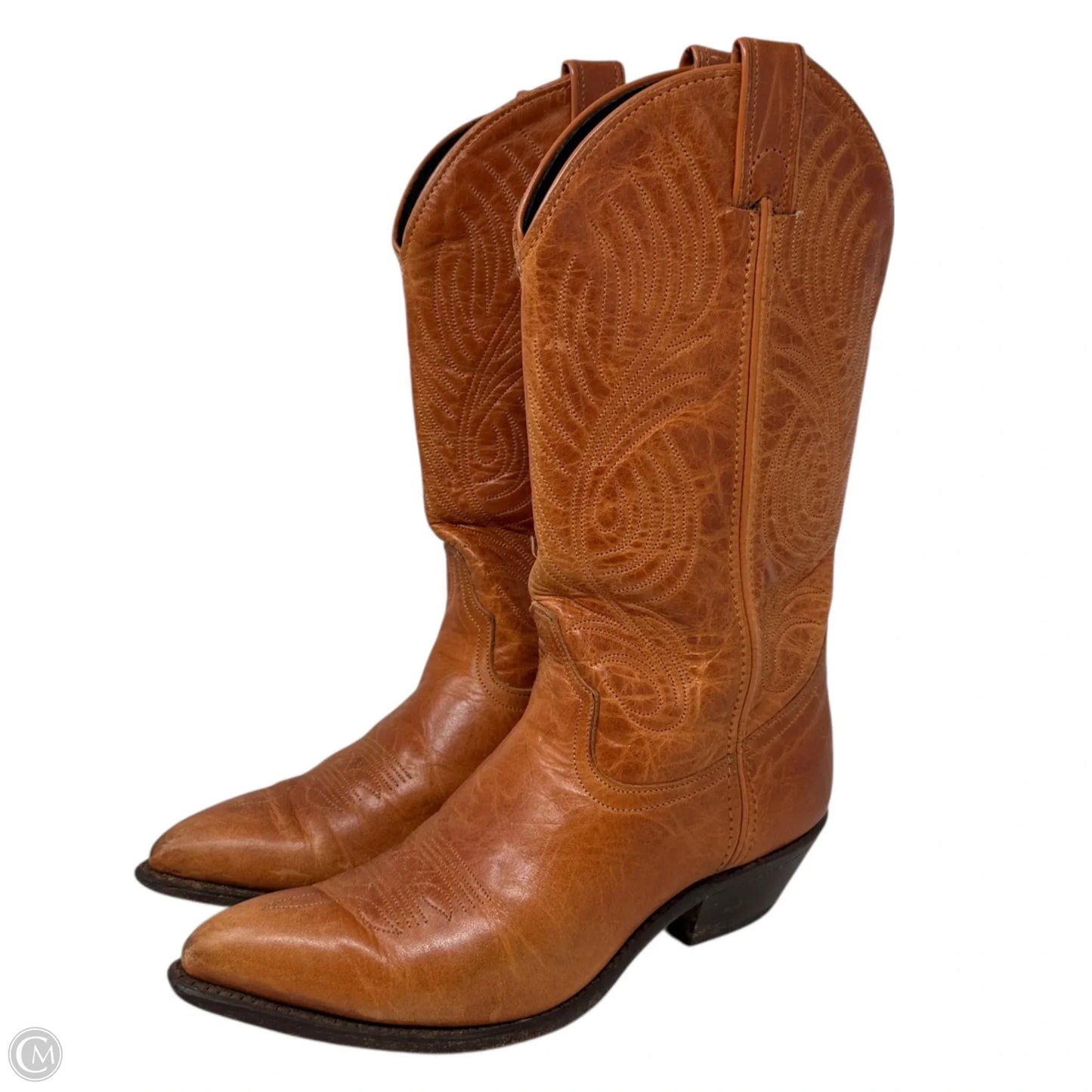 Vintage Reba Whiskey Western Boots By Code West In Rust, Size: 7