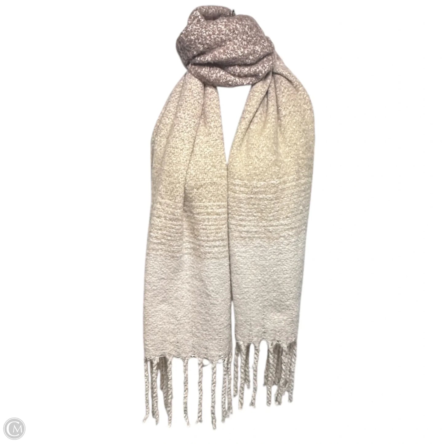 Cozy Wrap Soft Fringe Travel Scarf By Mer Sea In Ombre Print