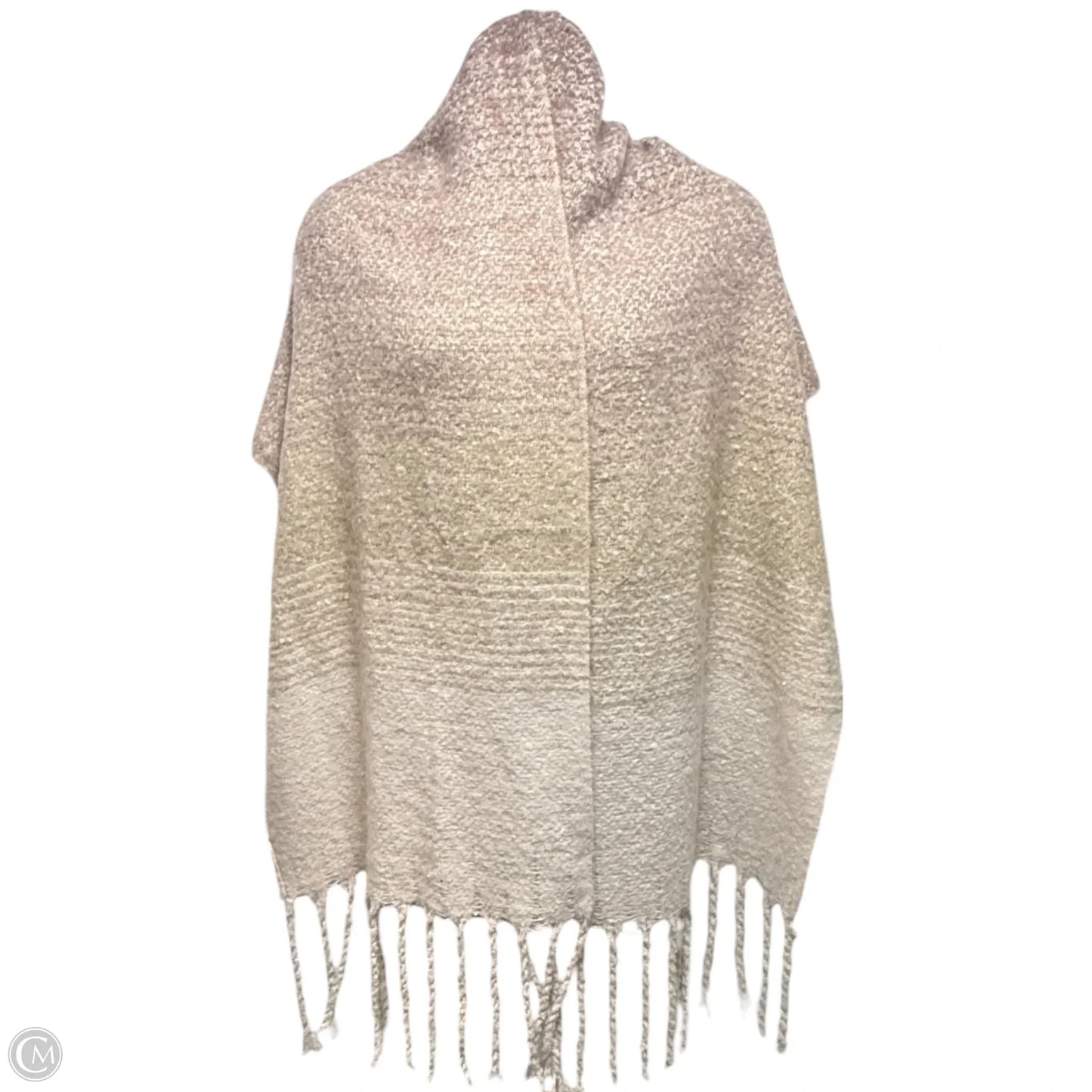 Cozy Wrap Soft Fringe Travel Scarf By Mer Sea In Ombre Print