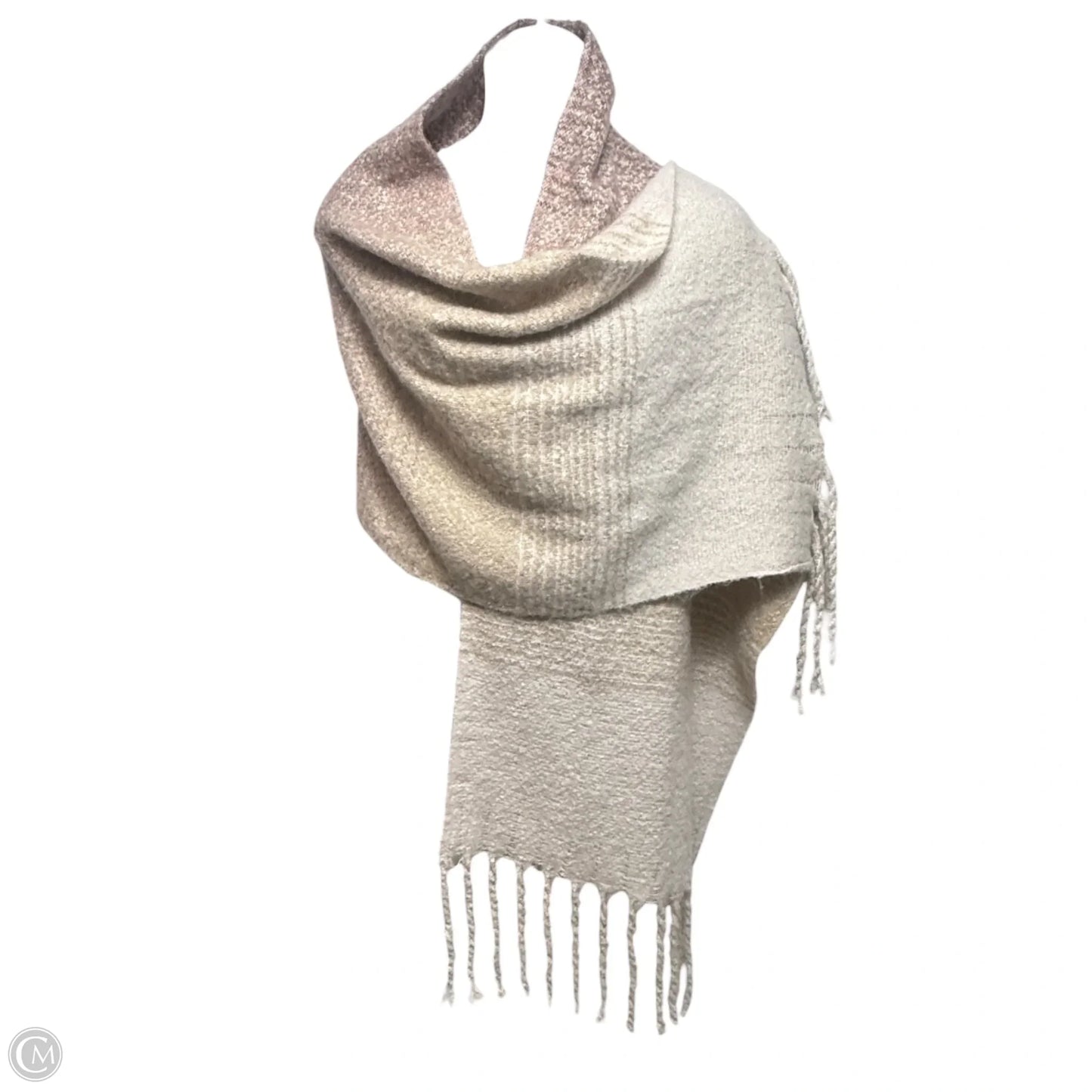 Cozy Wrap Soft Fringe Travel Scarf By Mer Sea In Ombre Print