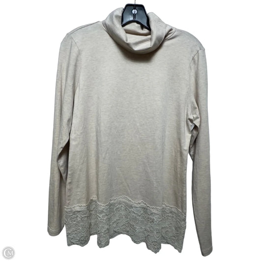 Top Long Sleeve By Sundance In Tan, Size: L