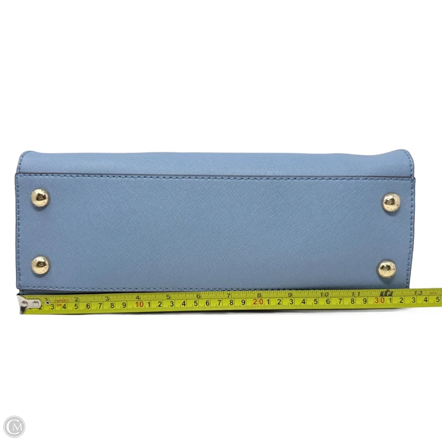 Hamilton EW Saffiano Leather Satchel In Cornflower Designer By Michael Kors, Size: Medium