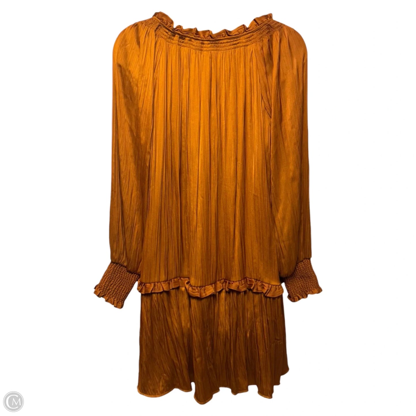 Guilia Tunic Dress By Anthropologie In Copper, Size: Xs