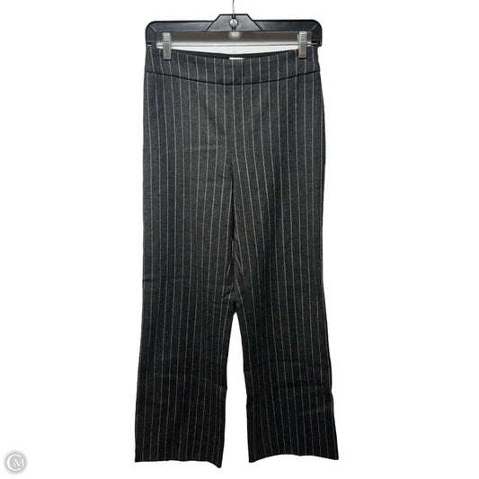 Vintage Pinstripe Wool Pants Dress By Armani Collezoni In Striped Pattern, Size: 4
