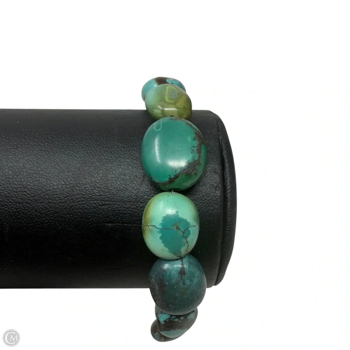 Sterling Silver & Turquoise Beaded Bracelet By Carolyn Pollack