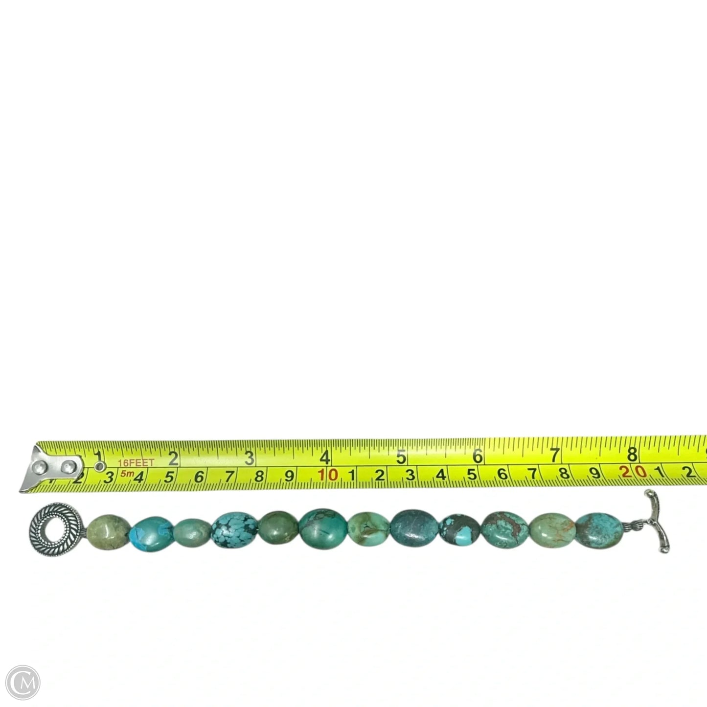 Sterling Silver & Turquoise Beaded Bracelet By Carolyn Pollack