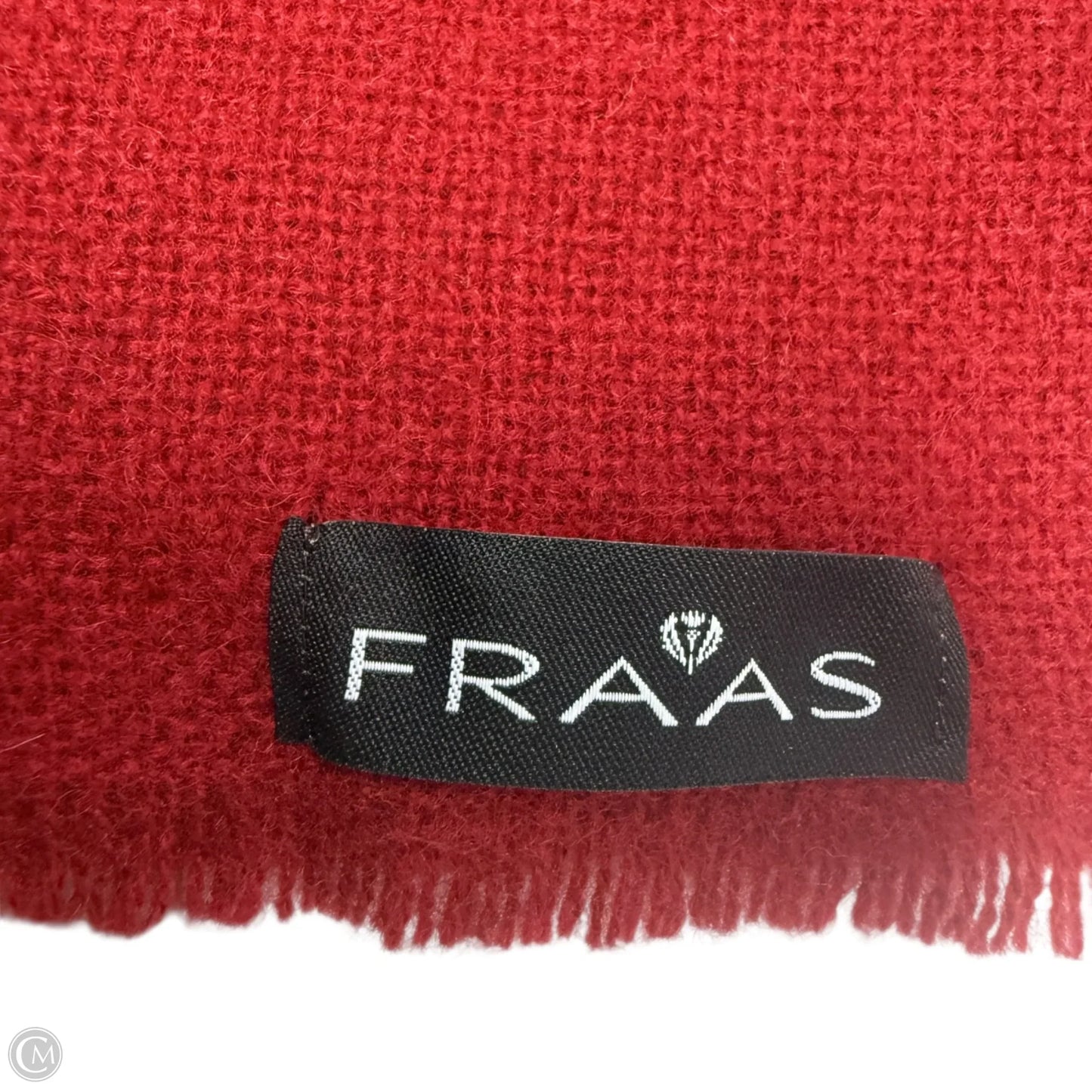 100% Cashmere Fringed Plaid Scarf By Fraas