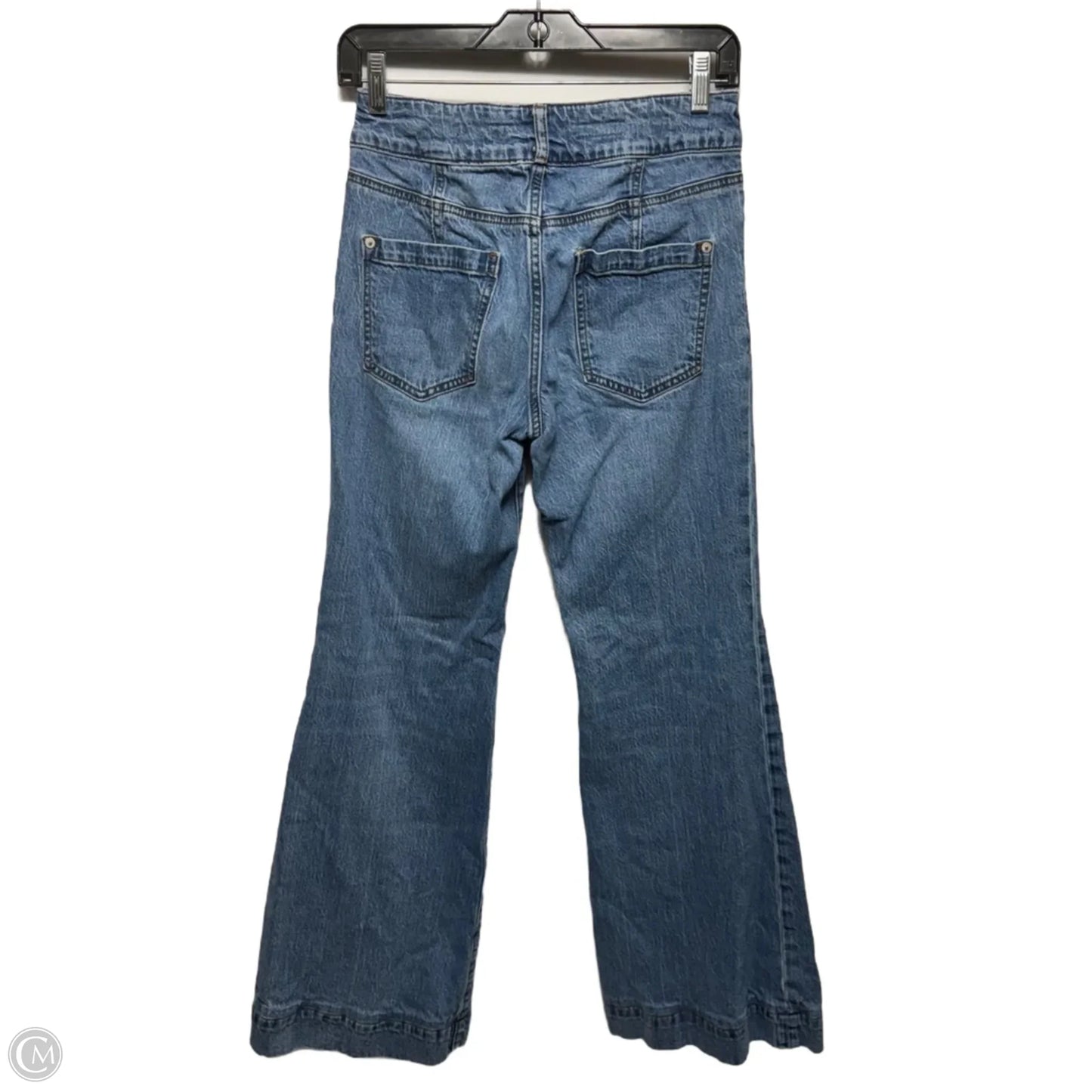 Jeans Flared By Pilcro In Blue Denim, Size: 4