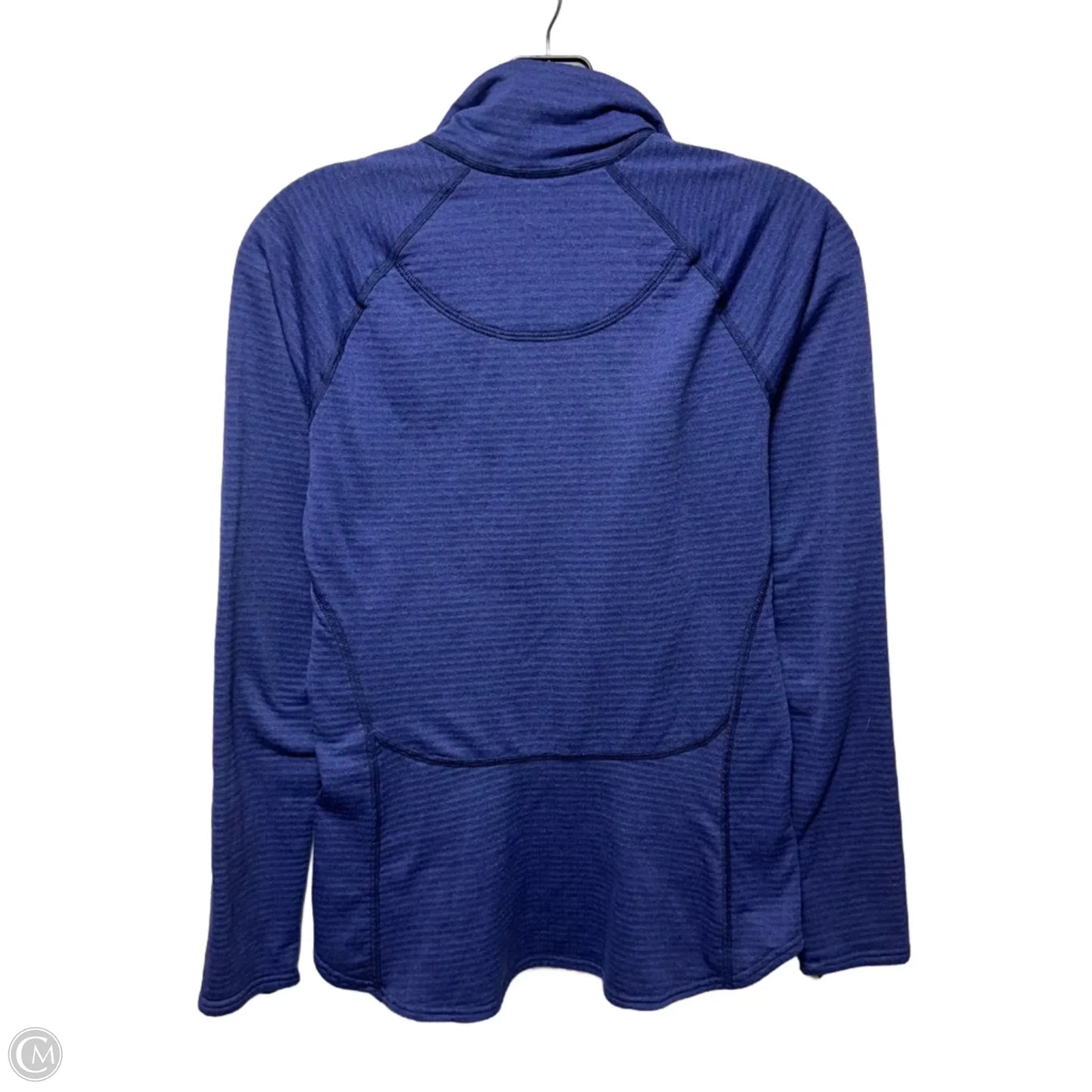 Athletic Top Long Sleeve Collar By Patagonia In Blue, Size: S