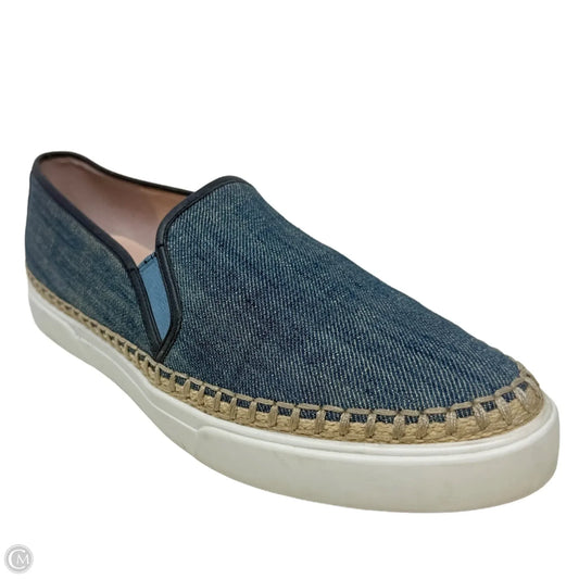Cory Denim Slip-On Sneakers Designer By Kate Spade In Blue Denim, Size: 9