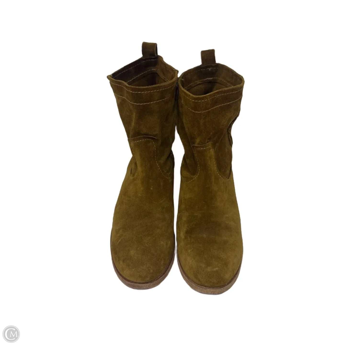 Cara Short Slouch Boots Designer By Frye In Brown, Size: 9