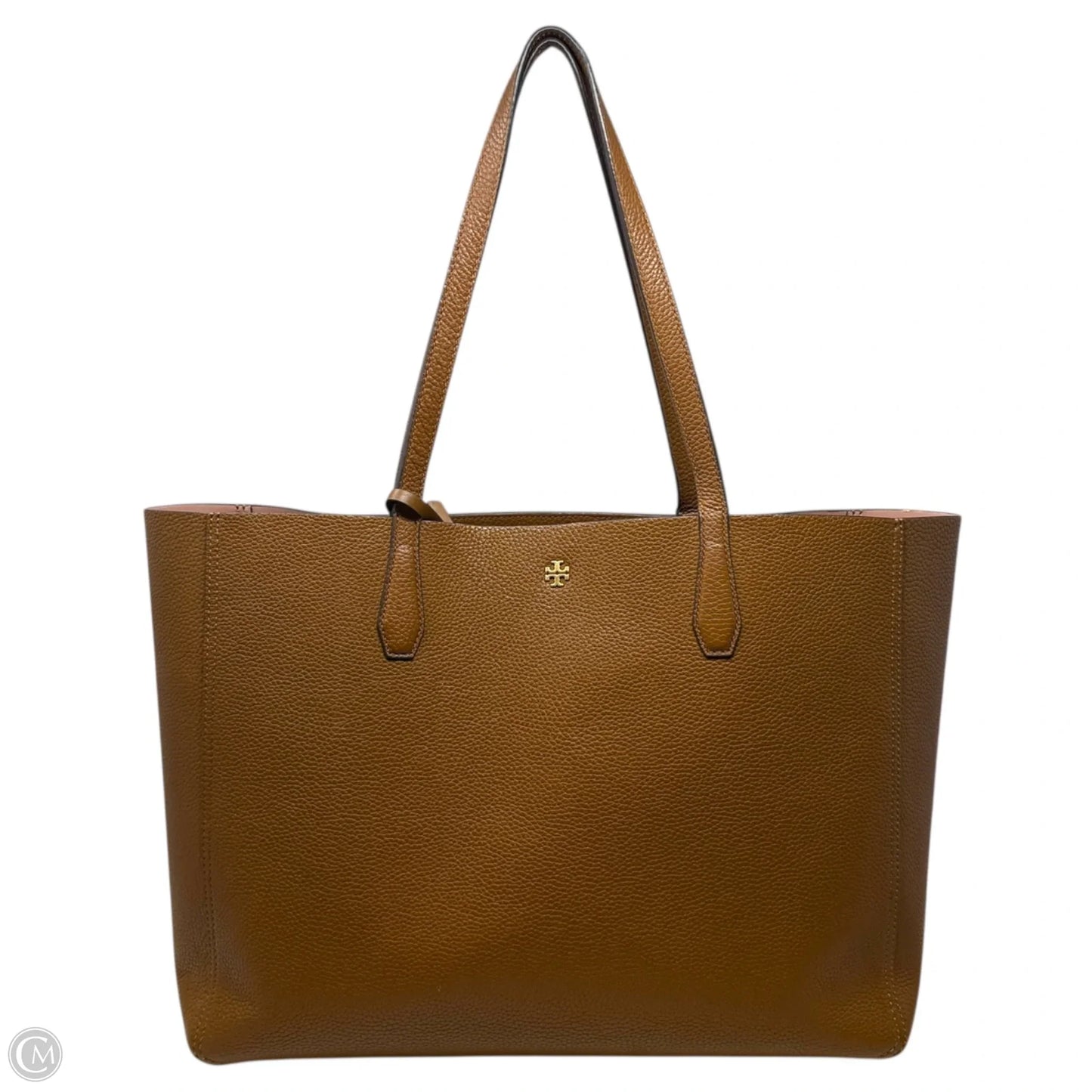 Blake Pebbled Leather Tote In Cortado/Pink Moon Designer By Tory Burch, Size: Large