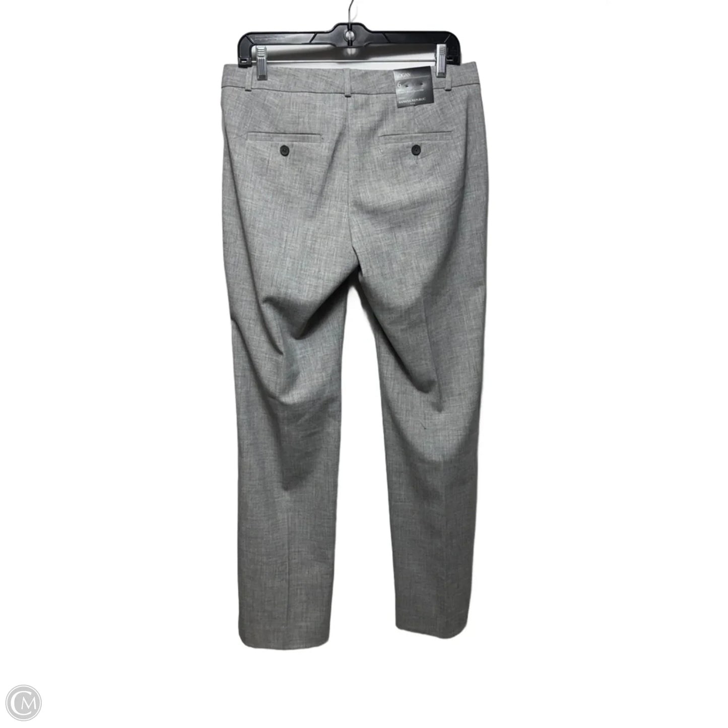Logan Mid Rise Straight Fit Dress Pants By Banana Republic In Grey, Size: 6