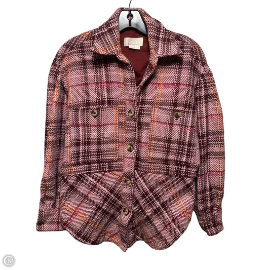 Hudson Plaid Shacket By Anthropologie In Multi-colored, Size: S