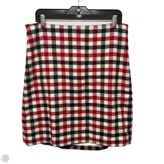 Wool Blend Skirt Mini & Short By Talbots In Multi-colored, Size: 14
