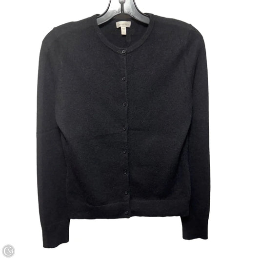 Essential Cashmere Retro Cardigan Sweater By Garnet Hill In Black, Size: S