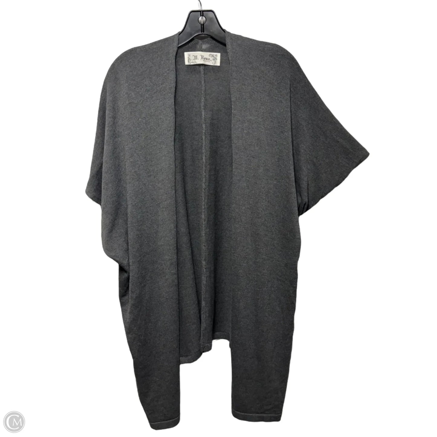 Sweater Cardigan By M Rena In Grey, Size: Osfm