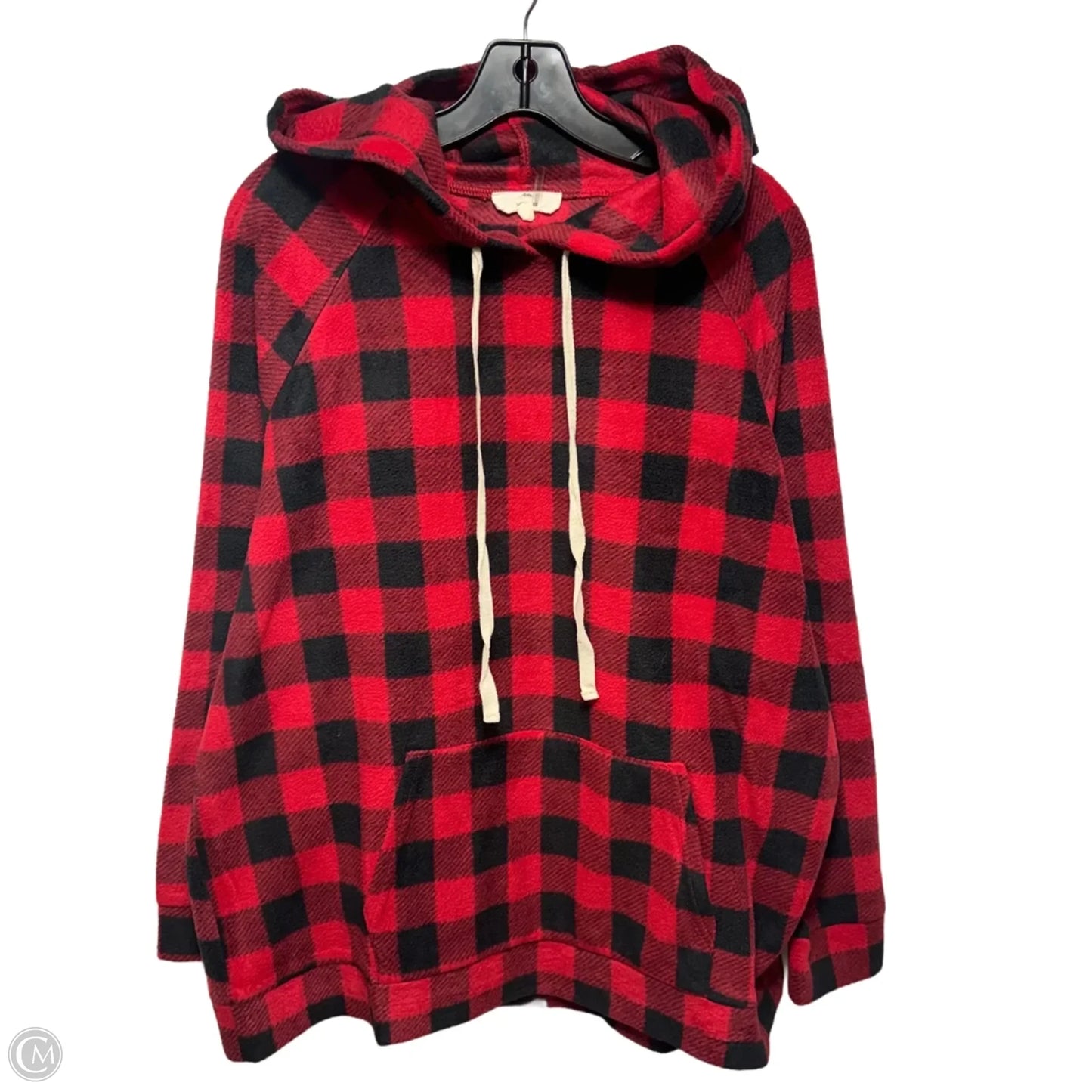 Sweatshirt Hoodie By Entro In Plaid Pattern, Size: Xl
