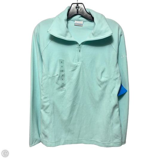 Athletic Top Long Sleeve Crewneck By Columbia In Aqua, Size: M