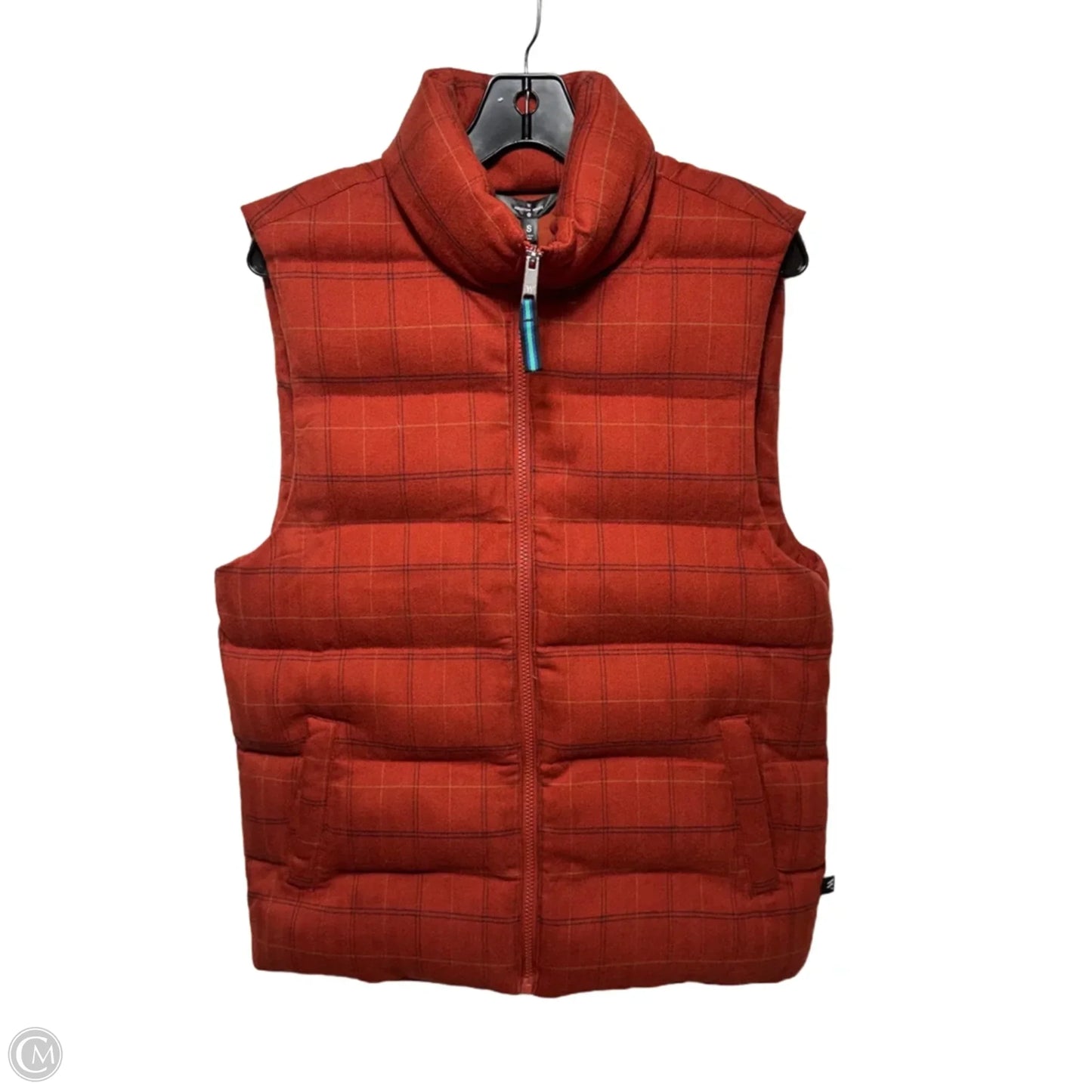 Vest Puffer & Quilted By Houston White In Orange, Size: S