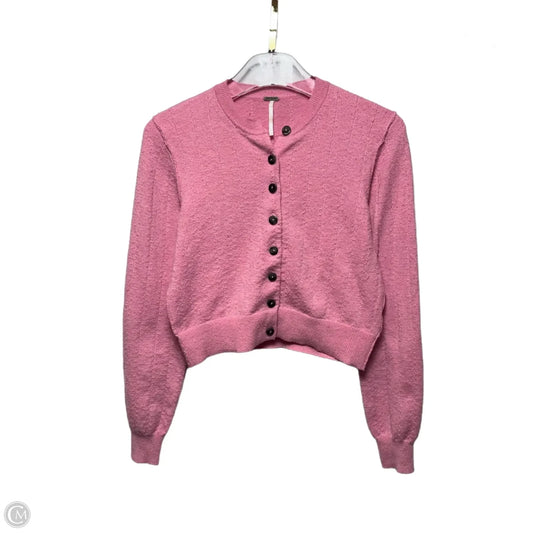 Sweater Cardigan By Free People In Pink, Size: S