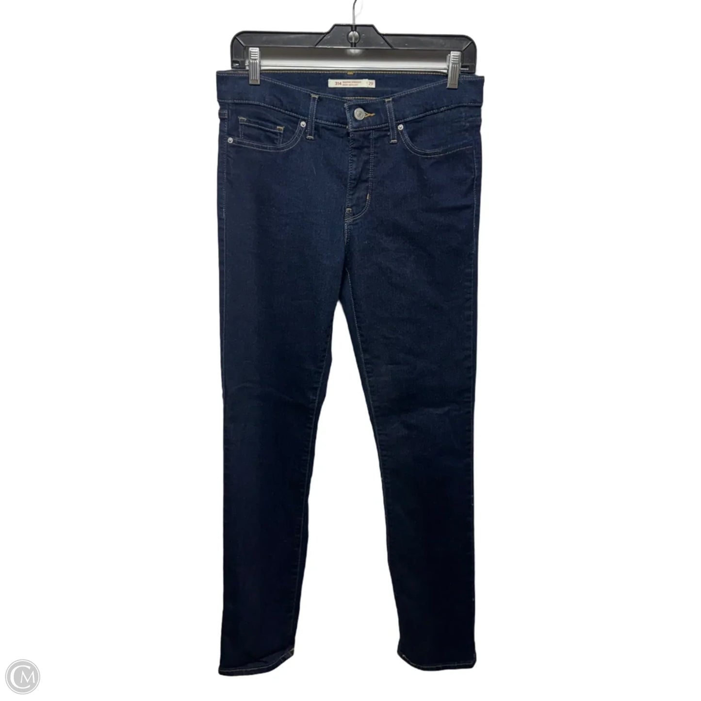 314 Shaping Straight Droit Moulant Jeans By Levis In Blue Denim, Size: 8/29