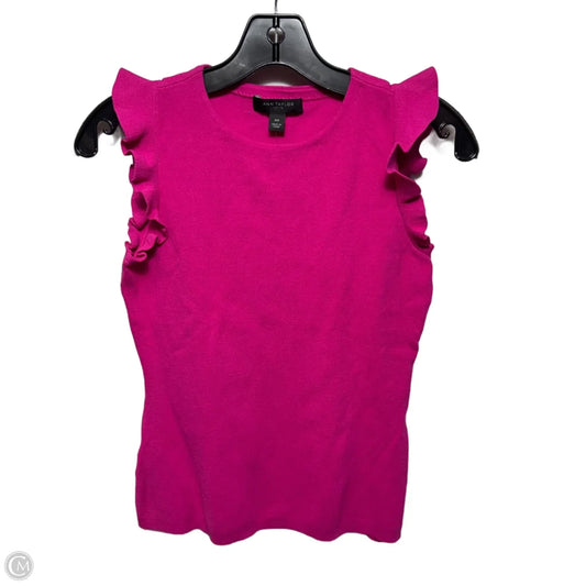 Top Sleeveless By Ann Taylor In Pink, Size: XSP