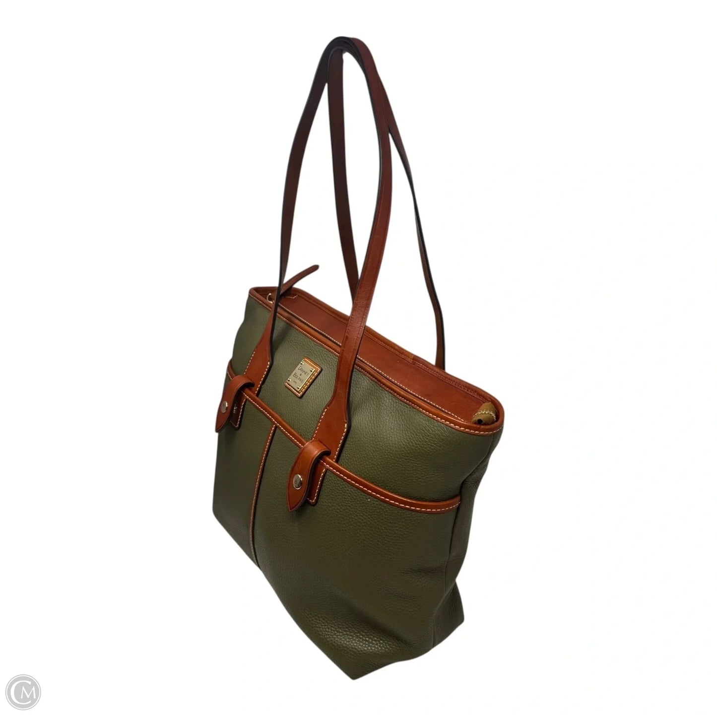 Double Pocket Tote Designer By Dooney And Bourke, Size: Large