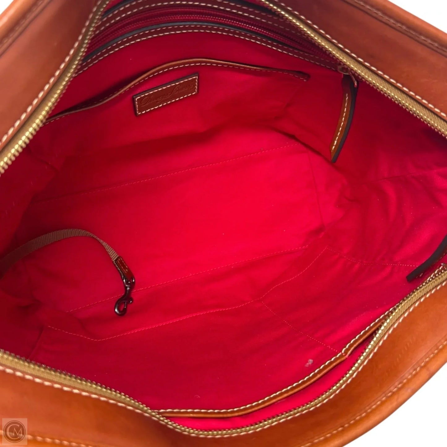 Double Pocket Tote Designer By Dooney And Bourke, Size: Large