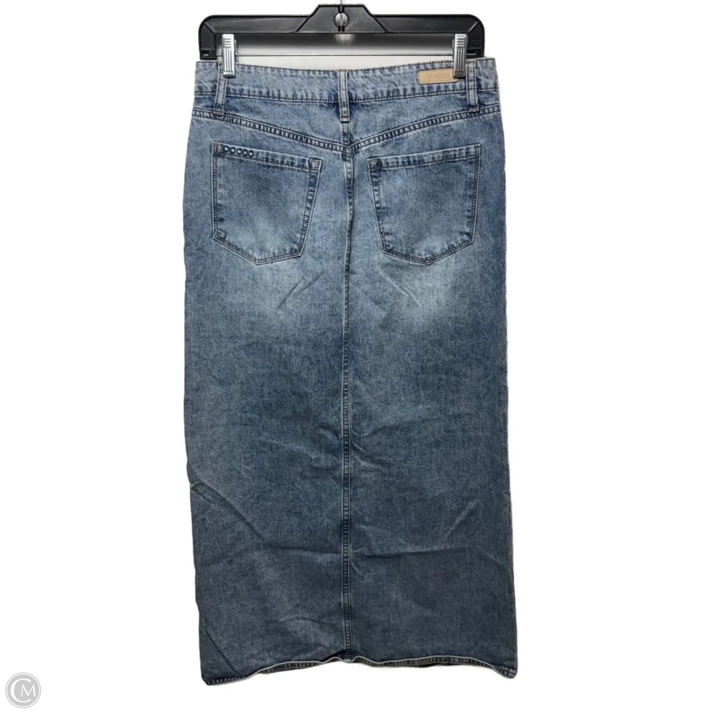 Front Slit Skirt Maxi By Blanknyc In Blue Denim, Size: 4