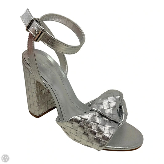 Kareena Knot Sandals By Schutz In Silver, Size: 8