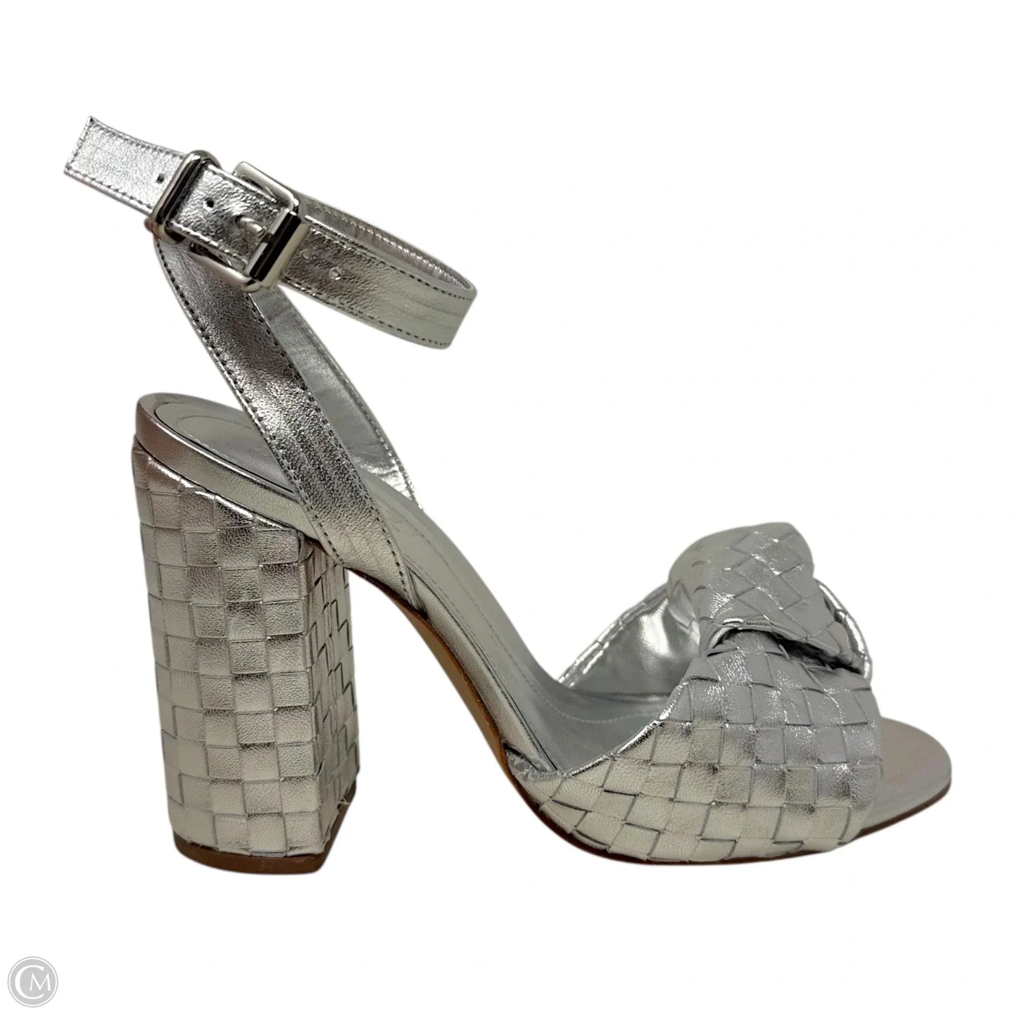 Kareena Knot Sandals By Schutz In Silver, Size: 8