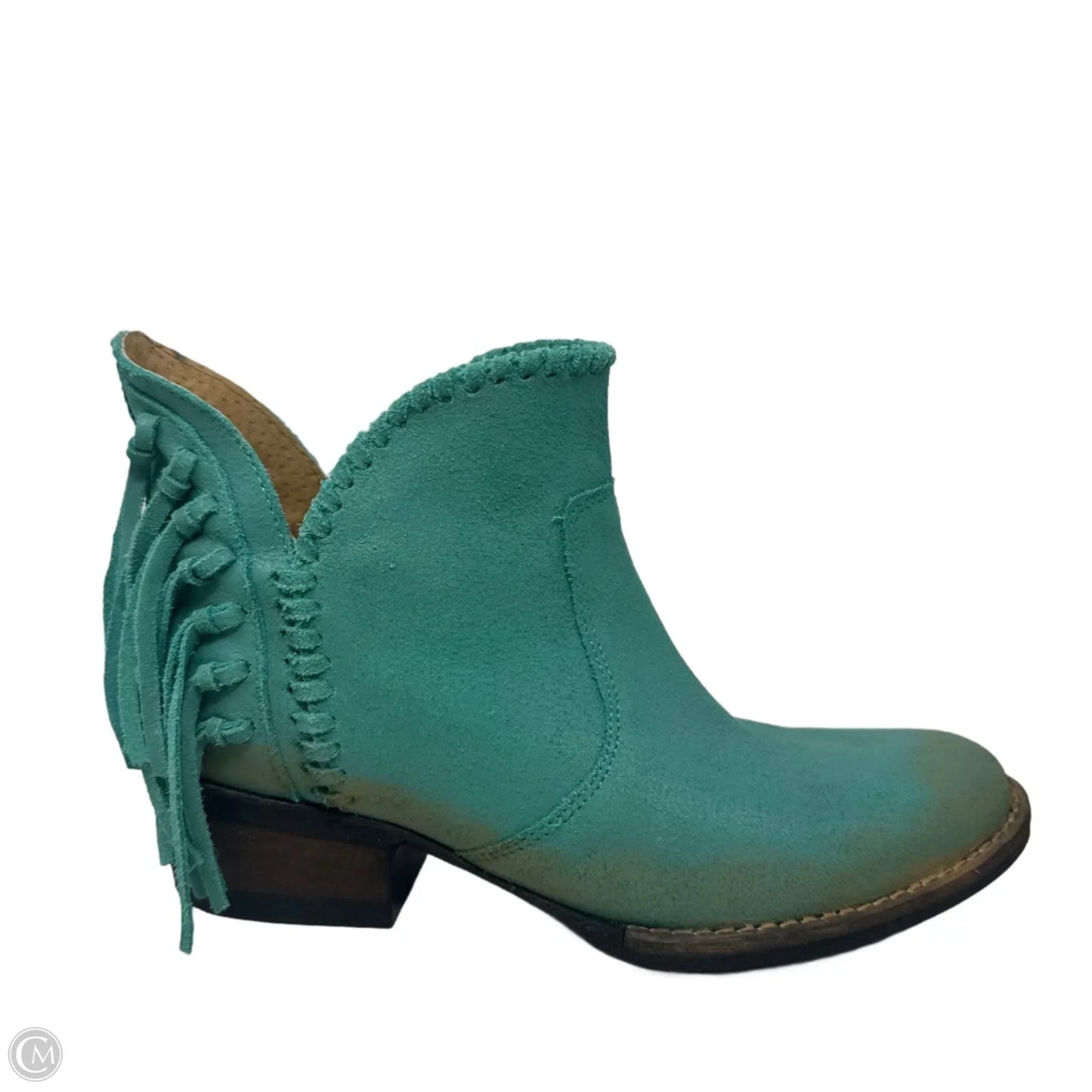 Fringe Boots Western By Circle G In Aqua, Size: 7