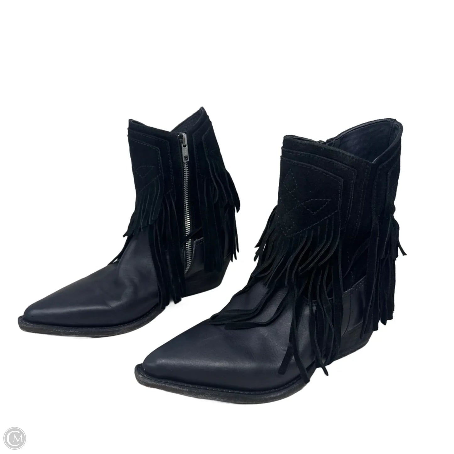 Lawless Fringe Western Boots By Free People In Black, Size: 7