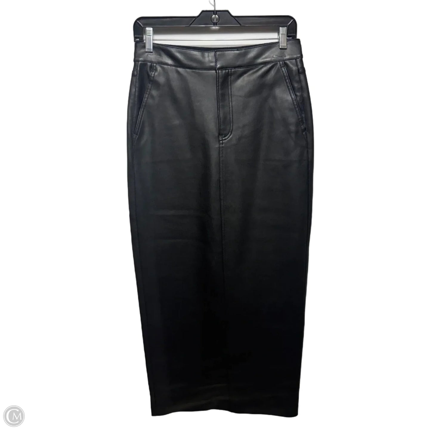 Faux Leather Skirt Mid By Express In Black, Size: 2