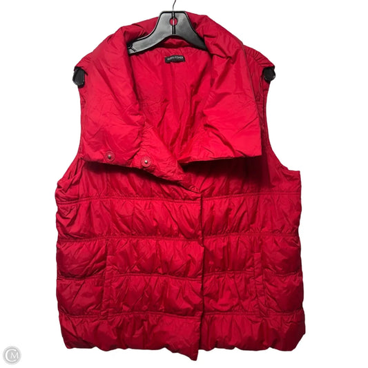 Down Vest Puffer & Quilted By Eileen Fisher In Red, Size: estimated XL